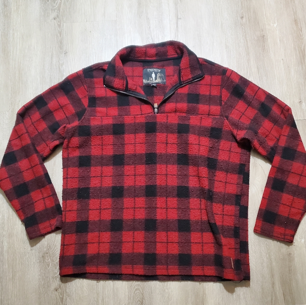 John Wayne Pull Over Quarter Zip Sweater
